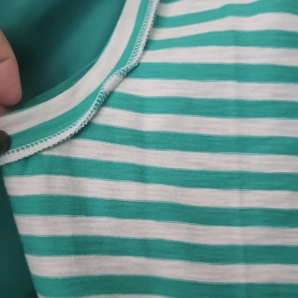 J. Crew Vibrant Green Blazer With Free Stripped Tank To Match. Linen Blazer - Picture 6 of 9